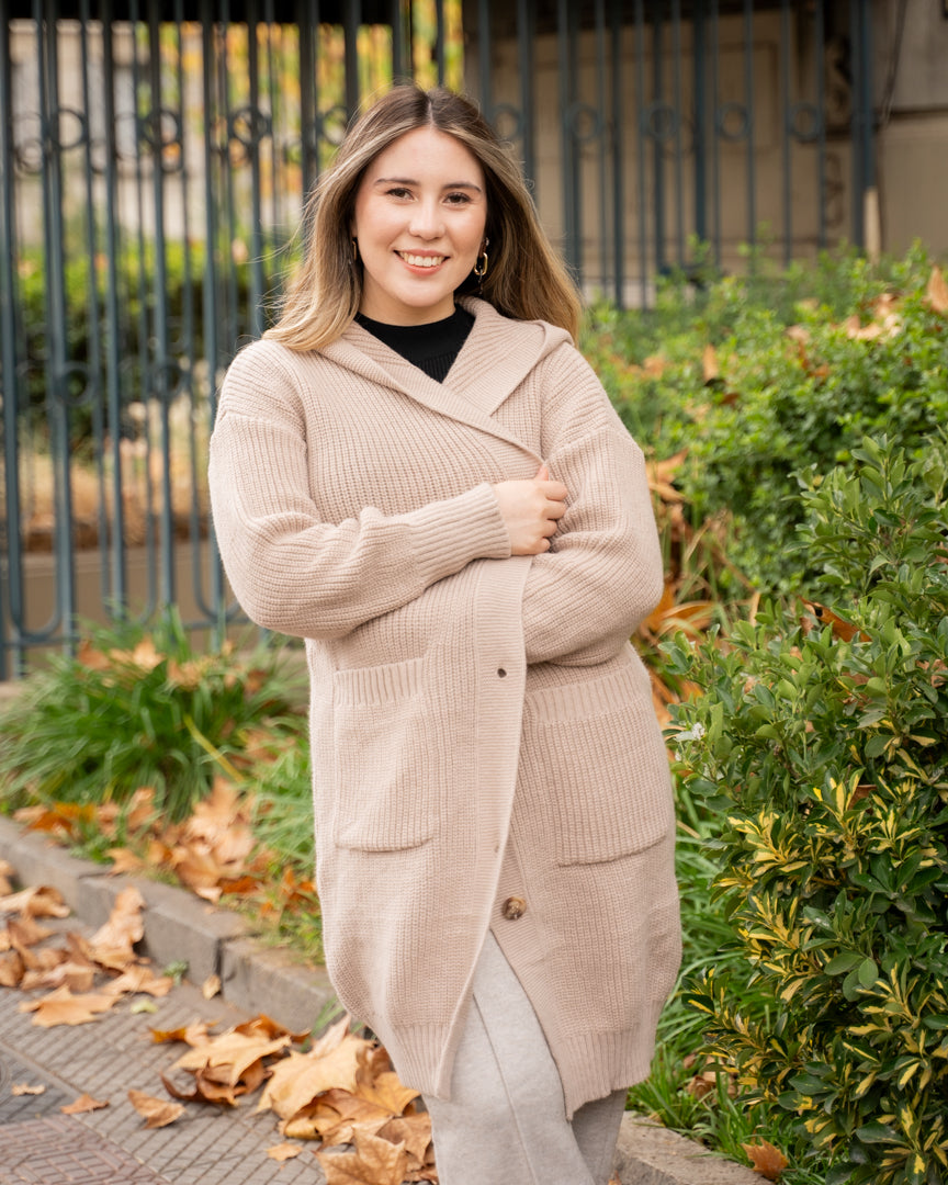 Chaleco Largo Beige
