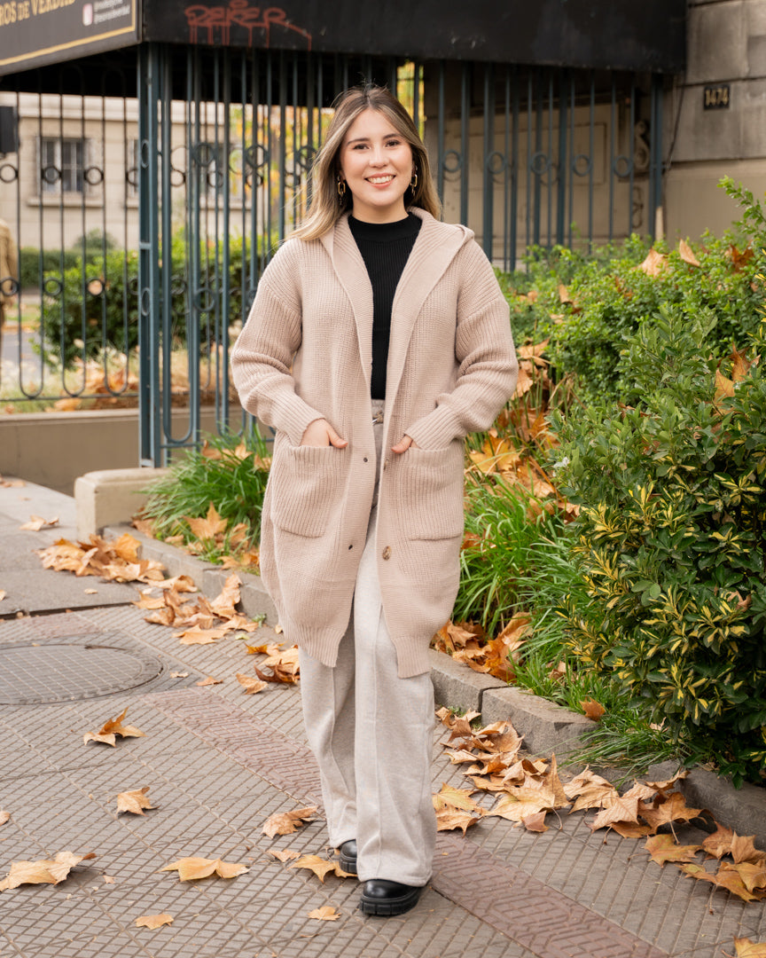 Chaleco Largo Beige