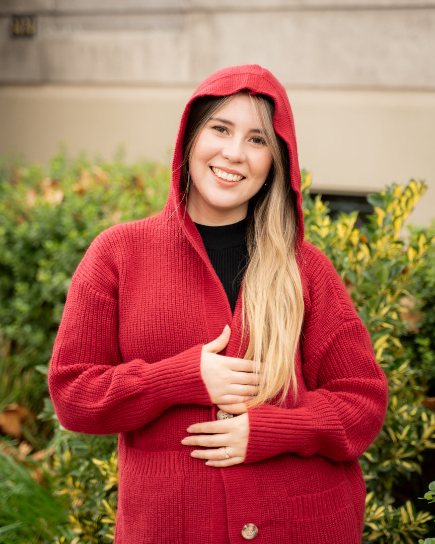 Chaleco Largo Rojo