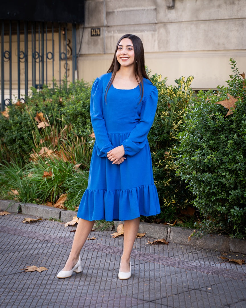 Vestido Brasil Azul Rey