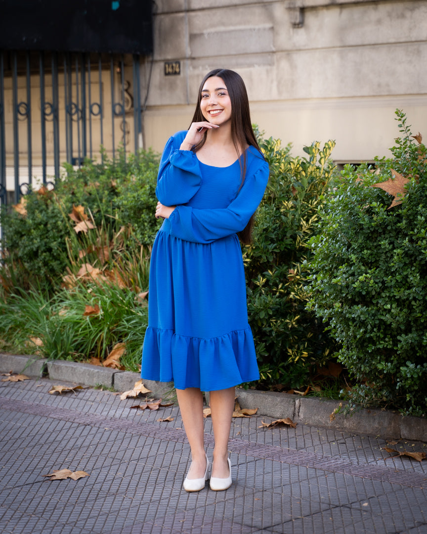 Vestido Brasil Azul Rey