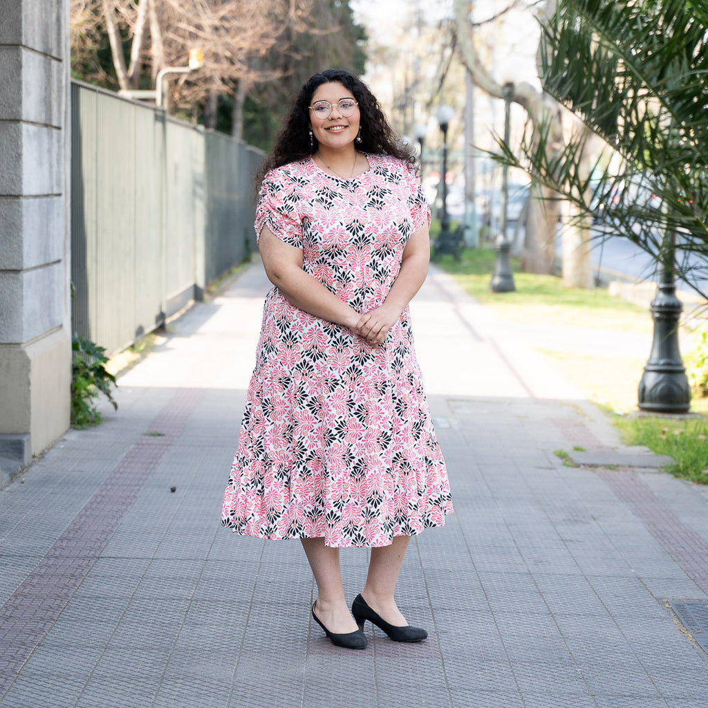 Vestido Viscosa Plumeti Estampada