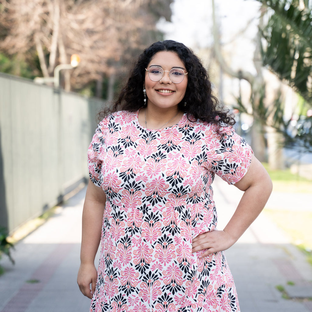 Vestido Viscosa Plumeti Estampada