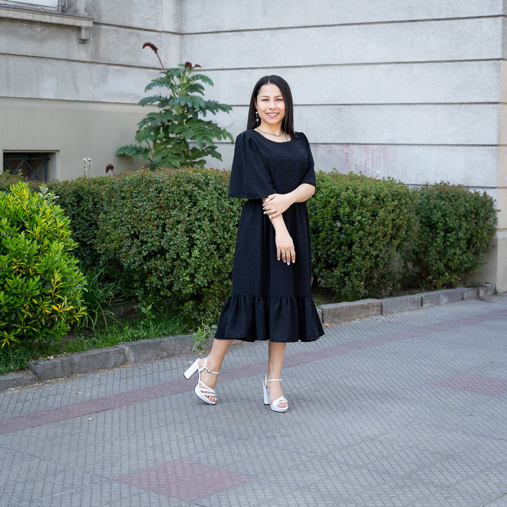 Vestido Plumeti Negro