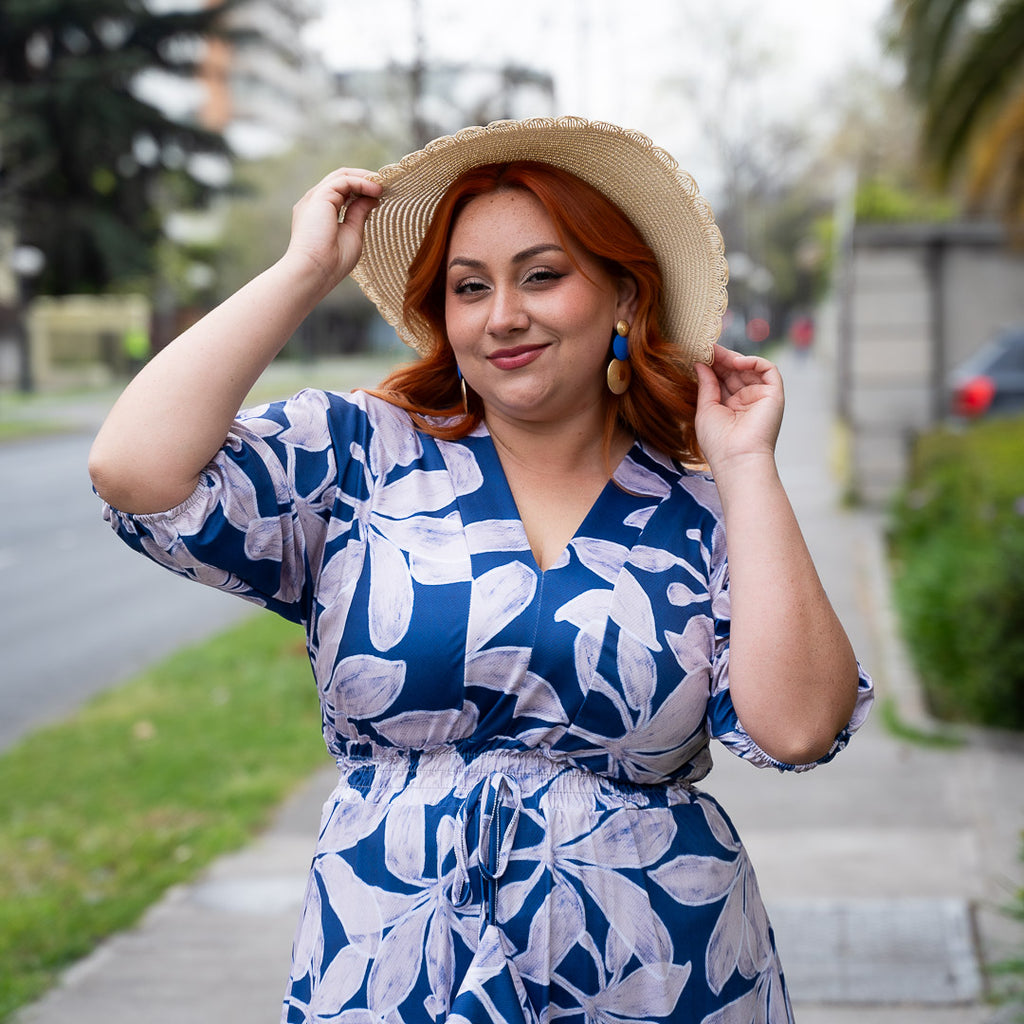 Vestido Bra Estampado Flores Vuelo