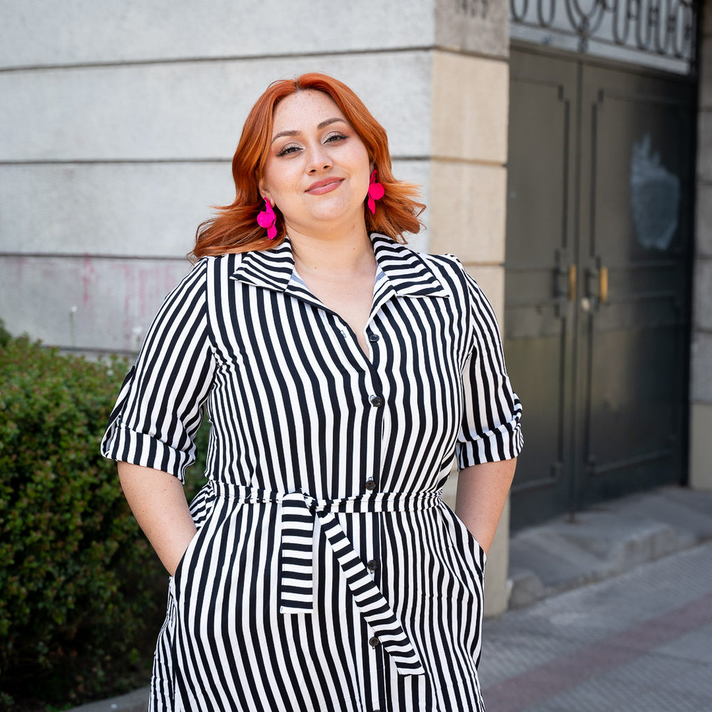 Vestido Bra Camisero Rayas
